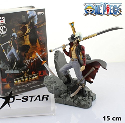 Olive Fairy 6" One Piece Shichibukai Dracule Mihawk Hawk Eye Boxed 15Cm Pvc Action Figure Collection Model Doll Toy