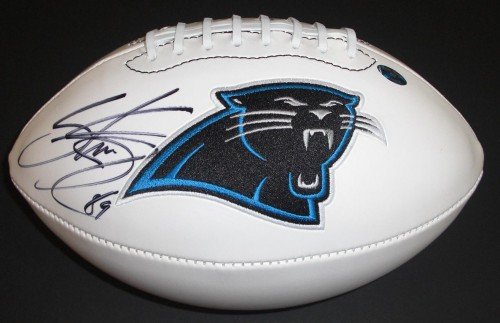 Steve Smith Autographed/Hand Signed Carolina Panthers Fotoball Football