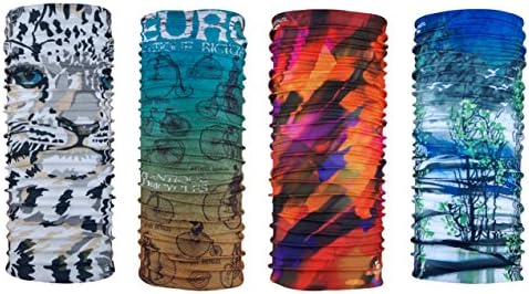 Pack of 4 Pcs Oringinal Design Unisex Seamless Running Headband Fishing Headwear Cycling Neck Gaiter (Mix Set 1)