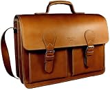 Produkt-Bild: DELARA Hochwertige Aktentasche Leder braun