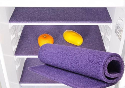 Veggies &amp; Fruit Life Prolonging the Freshness Air-Circulating Silicone Fridge Cushion Liner(Purple)