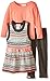 Little Lass Girls' 3 Piece Sweater Jumper Set Belted Jacquard