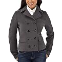 Merona&reg; Women's Fleece Peacoat Jacket - Charcoal Gray