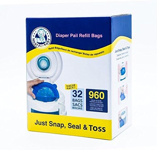 Neatforbaby Diaper Refill 32 Bags (960 Counts) Fully Compatible with Arm&amp;Hammer Disposal System
