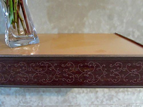 Decorative Wood Framed Floating Shelf/Ledge