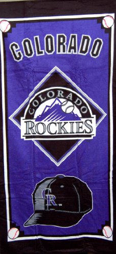Colorado Rockies MLB Fiber Reactive Pool/Beach/Bath Towel