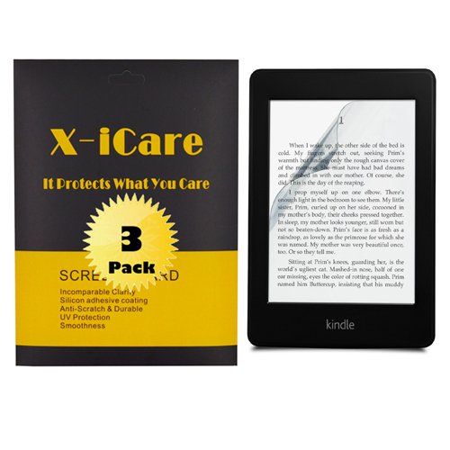 Ampiya X-iCare for Kindle Paperwhite [3-Packs,HD Anti Glare,Matte]Anti-Glare/Anti-Fingerprint Screen Protectors,Anti-Oil & Anti Scratch & Bubble free & Reduce Fingerprint & No rainbow [PET Film Made in Japan], Replacement Warranty