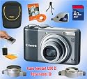 Canon Powershot A2000 IS Accessory Kit w/4GB Card Reader Telephoto/Wide Angle Lens Case +++