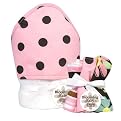 Maya Dot Hooded Towel & Wash Cloth Set