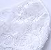 Women's Lace Floral Bralette Bra Bustier Crop Top Cami Unpadded Tank (US XS, White)