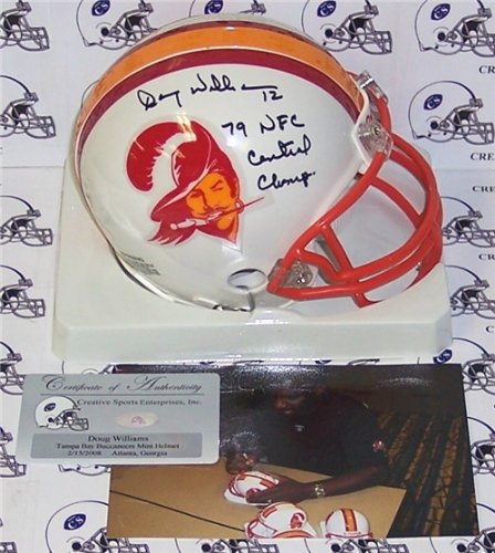 Doug Williams Autographed/Hand Signed Bucs Mini Helmet