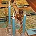 Caspari - Fancy 10-Inch Taper Dripless, Smokeless, Candlesticks, Petal Pink, Set of 2
