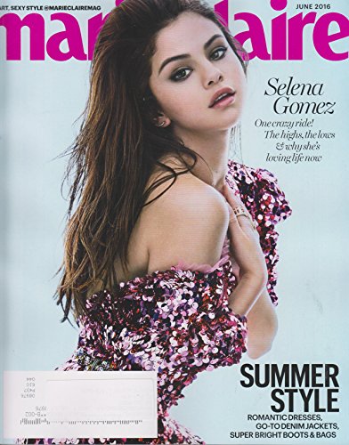 Marie Claire June 2016 Selena Gomez One Crazy Ride!