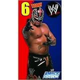 WWE Wrestling - Age 6 Birthday Card With Badge - 6th