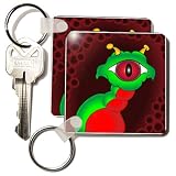 Mark Grace GRACEVISIONS Aliens And UFOs - ALIENS AND UFOS alien creeper framed - Key Chains