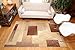Generations Contemporary Brown and Beige Modern Squares Area Rug, 2' x 7'6