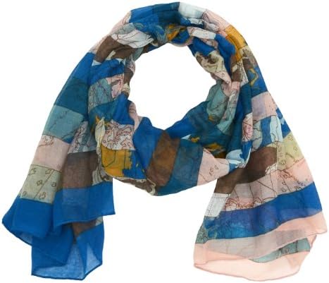 Shayla Map Print Scarf