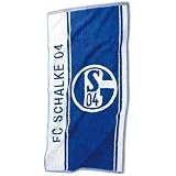 FC Schalke 04 Duschtuch Streifen/Logo