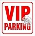 VIP PARKING IN RED-WHITE CAR SAFETY DECAL STICKER DECOR SIGN RS.165.00