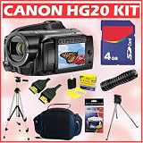 Canon Vixia HG20 AVCHD 60GB HDD Camcorder Plus Accessory Outfit