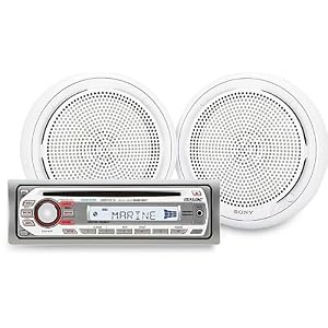 Sony CDXM1016PKG Marine Package CDX-M10 marine receiver with XS-MP1610W marine speakers