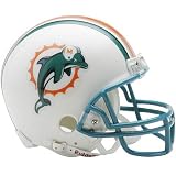 Miami Dolphins Collectible Replica NFL Football Mini Helmet