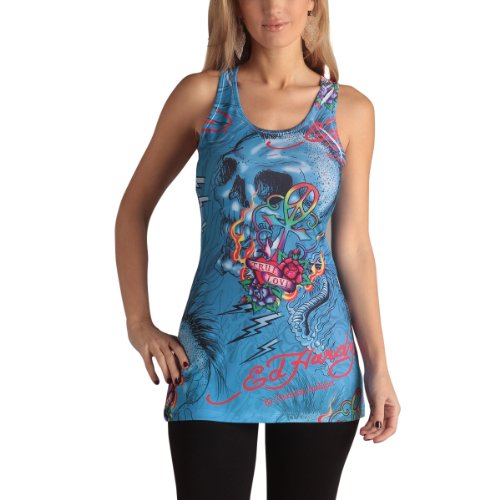 Ed Hardy Women's Eternal Love Mini Racer Tunic Dress