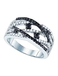 0.53CTW BLACK DIAMOND FASHION RING