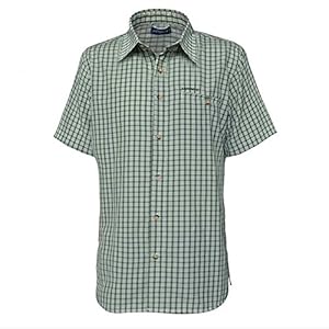 Highsound men's spring summer outdoor camping hiking short-sleeved checkered shirt quick drying