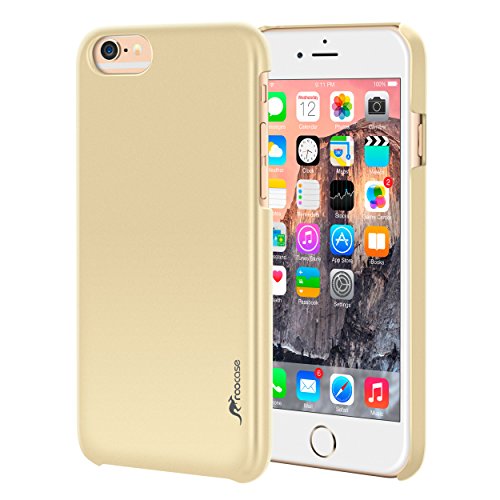 iPhone 6s Plus Case, Apple iPhone 6s Plus, rooCASE Ultra Slim Fit Thin Lightweight Shell Case [Median] Protective Pefect Fit Non Slip Soft Matte Cover for Apple iPhone 6 Plus , Gold