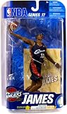 McFarlane Toys NBA Sports Picks Series 17 2009 Wave 2 Action Figure Lebron James (Cleveland Cavaliers) Navy Jersey Gold Collector Level Chase