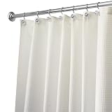 InterDesign 84-Inch Carlton Spa Long Shower Curtain, Natural