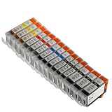 Sophia Global Compatible Ink Cartridge Replacement for Canon PGI-5 and CLI-8 (3 Large Black, 3 Small Black, 3 Cyan, 3 Magenta, and 3 Yellow)