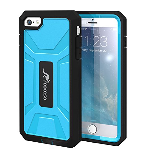 iPhone 6s Plus Case, Apple iPhone Plus 6s, rooCASE Tough Case Full Body Complete Coverage Protective Cover Hybrid PC / TPU Shock-Absorbing Heavy Duty Dual Layer Case for iPhone 6 Plus - Blue