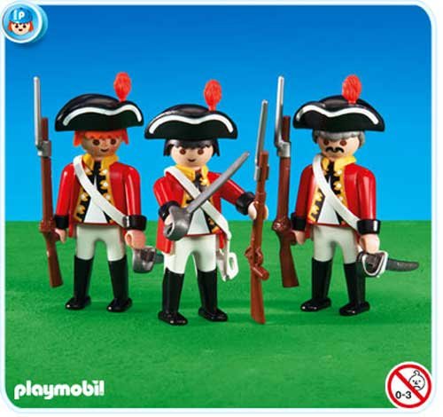3 British Redcoat Soldiers