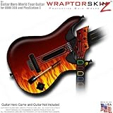Fire Skin fits Band Hero, Guitar Hero 5 & World Tour Guitars for XBOX 360 & PS3 (GUITAR NOT INCLUDED