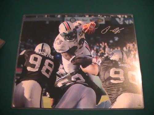 RONNIE BROWN SIGNED AUTOGRAPHED 16/20 PHOTO MIAMI DOLPHINS COA + HOLOGRAM JSA