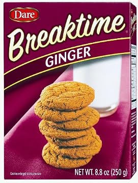 Dare Foods Breaktime Ginger Cookies, 8.8-Ounce (Pack of 12 ) Dare Foods Breaktime Ginger Cookies, 8.8-Ounce (Pack of 12 )