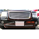 01-09 GMC Envoy 1pc Upper + 1pc Bumper Combo Billet Grille by AR