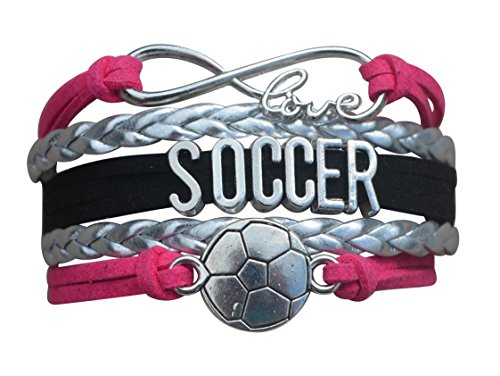 Soccer Gifts- Soccer Bracelet, Soccer Jewelry, Adjustable Soccer Charm Bracelet- Perfect Soccer Gifts for Girls