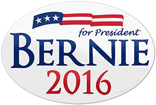 Bernie Sanders for President 2016 Oval Bumper Sticker / Election Sticker