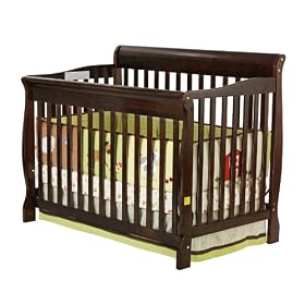 Dream On Me Ashton 4 in 1 Convetible Crib, Espresso