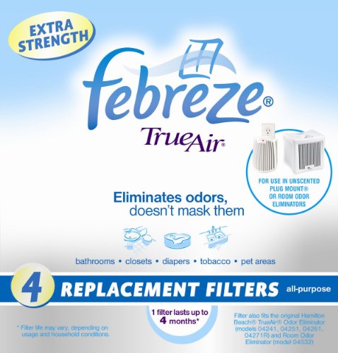 Febreze 04242F General Purpose Odor Removal Filter, 4-pack