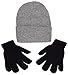 Beanie and Glove Set / One Acrylic Beanie and One Pair of Stretchy Black Magic Gloves