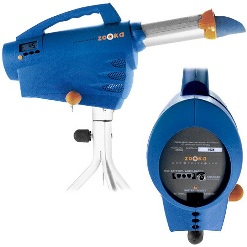Zooka Sports ZS740 Portable Pitching Machine with Panning Tripod