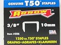 Arrow Fastener 506 3/8-Inch T50 Staples (1,250-Pack)