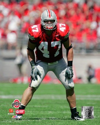 A.J. Hawk - Ohio State 2005 Action - Licensed Photo by PhotoFile (8x10)