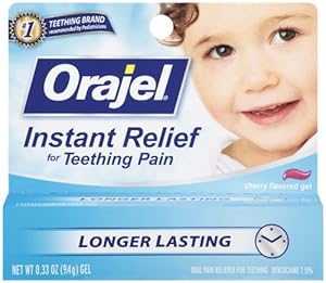 Orajel Teething Instant Relief Gel, 0.33 Ounce