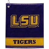 Buy LSU Tigers Woven Jacquard Golf Towel by Football Fanatics