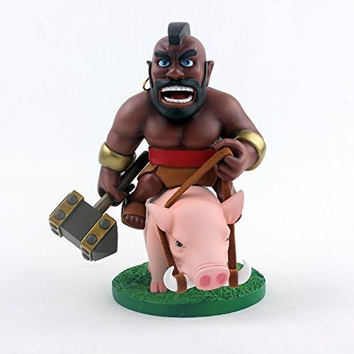 6.7" Clash of Clans Hog Rider Figure with Base in Box-packing